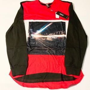 DIEM Long Sleeve Graphic Shirt Mens Large NWT